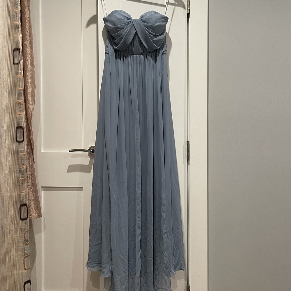 NWT|| Birdy Grey Grace Convertible Bridesmaid Dress in Dusty Blue || Size S